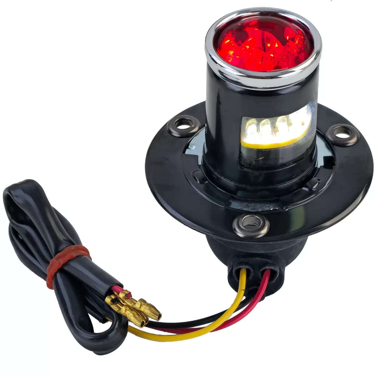 Motorcycle LED tail light LUCAS lamp small classic black with E-mark