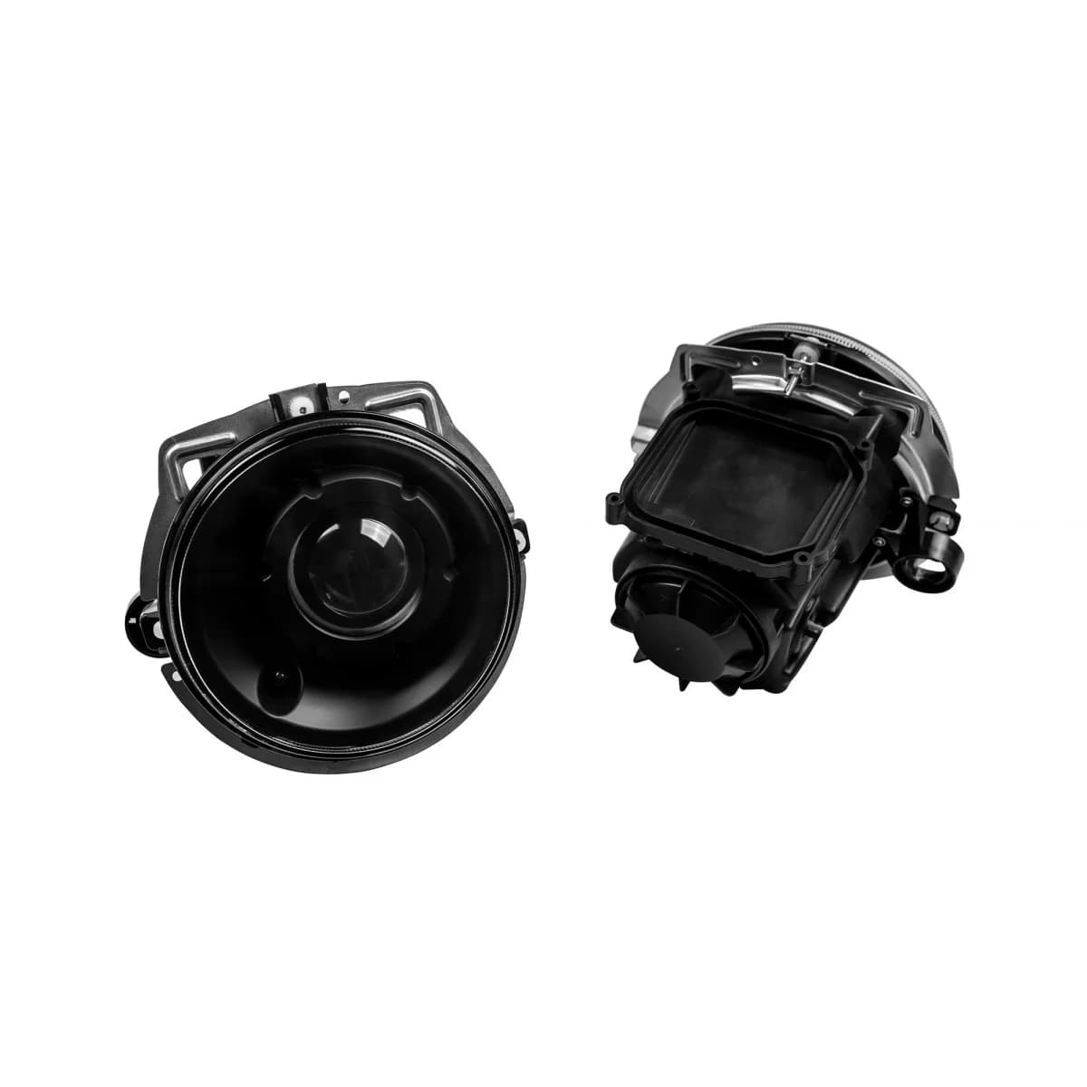 Tuning headlight set suitable for Mercedes G-Class W463 1989-2006 with black base, left and right
