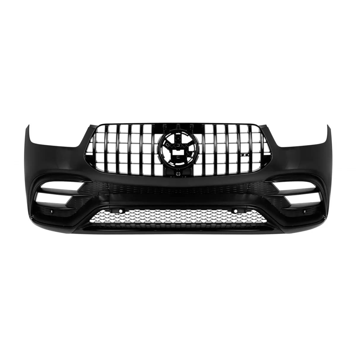 Front A Design bumper suitable for Mercedes GLE W167, GLE Coupe C167 2018-2023, after 2024 with black trims