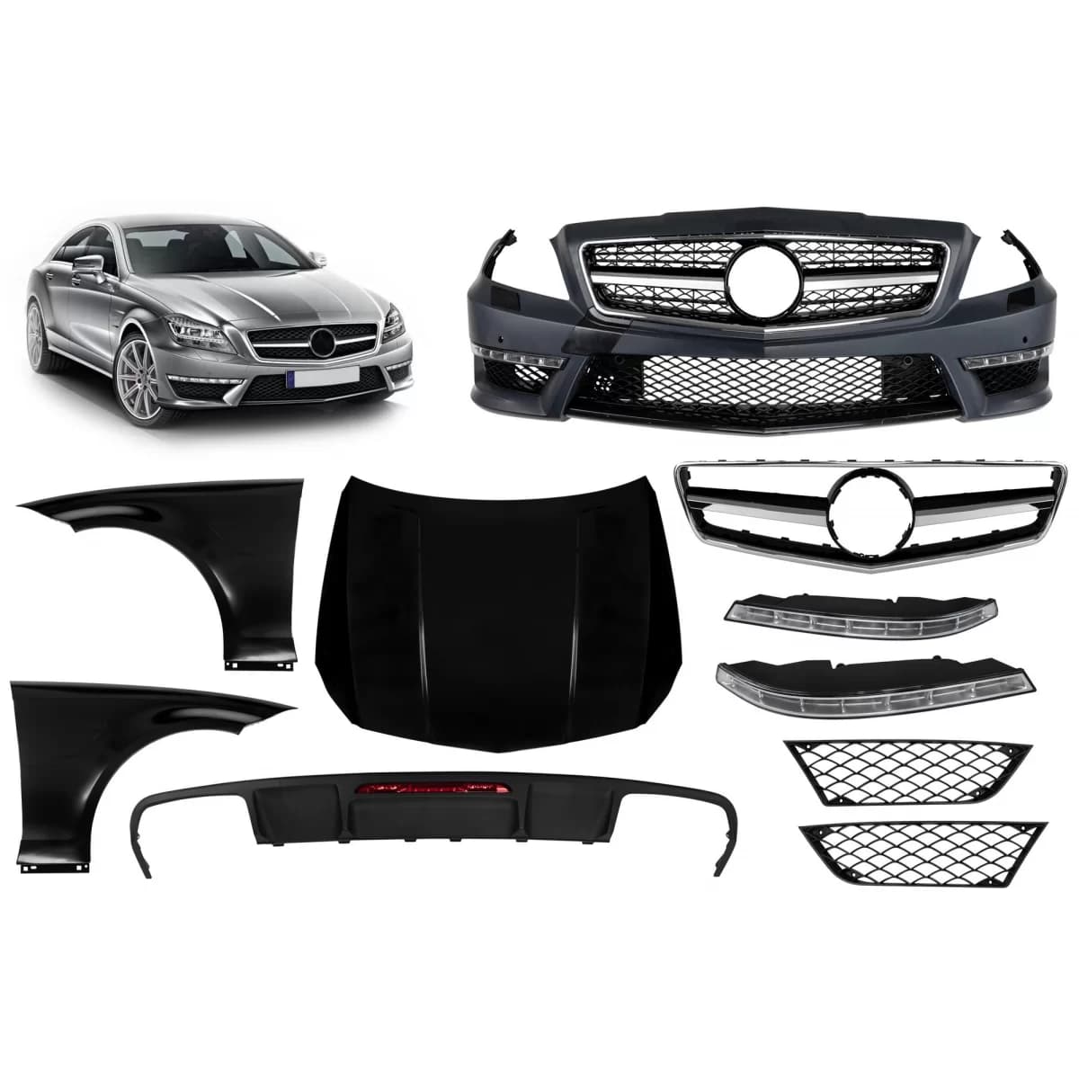 Tuning package type CLS63 suitable for Mercedes CLS C218 2011-2017