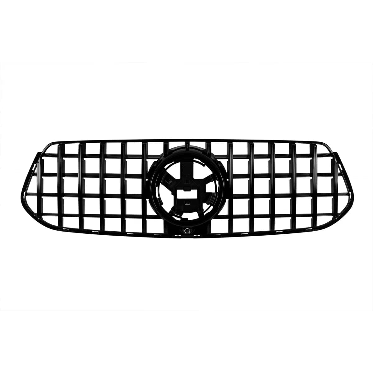 Black lacquer GT type grille suitable for Mercedes GLE W167, GLE Coupe C167 2019-2022 with camera opening, for the model equipped with A Design front bumper