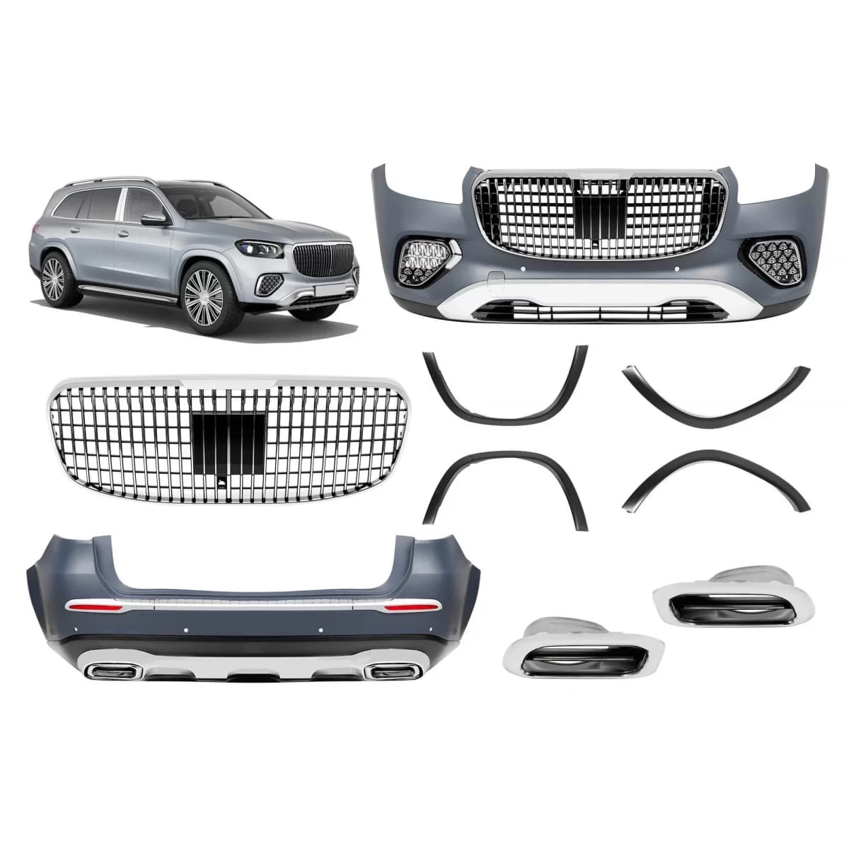 Tuning Facelift kit suitable for Mercedes GLS X167 2020-2023 to after 2024