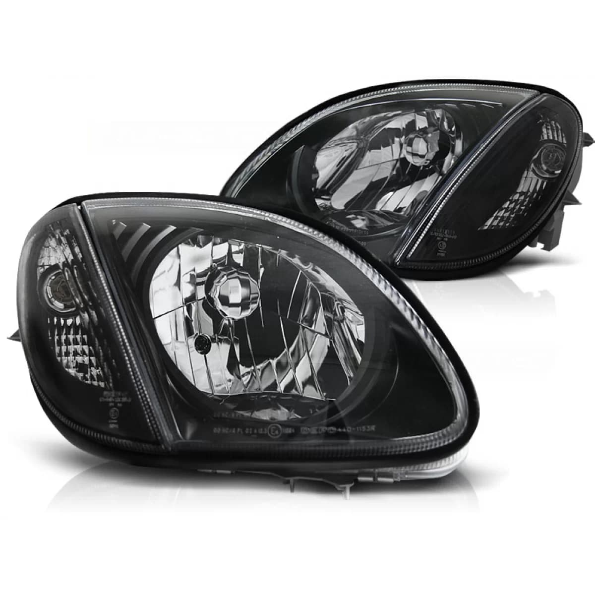 HEADLIGHTS BLACK fits MERCEDES R170 SLK 04.96-04