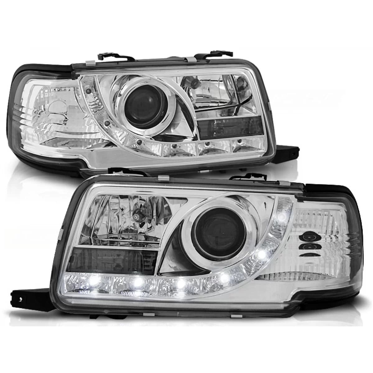 HEADLIGHTS DAYLIGHT CHROME fits AUDI 80 B4 09.91-04.96