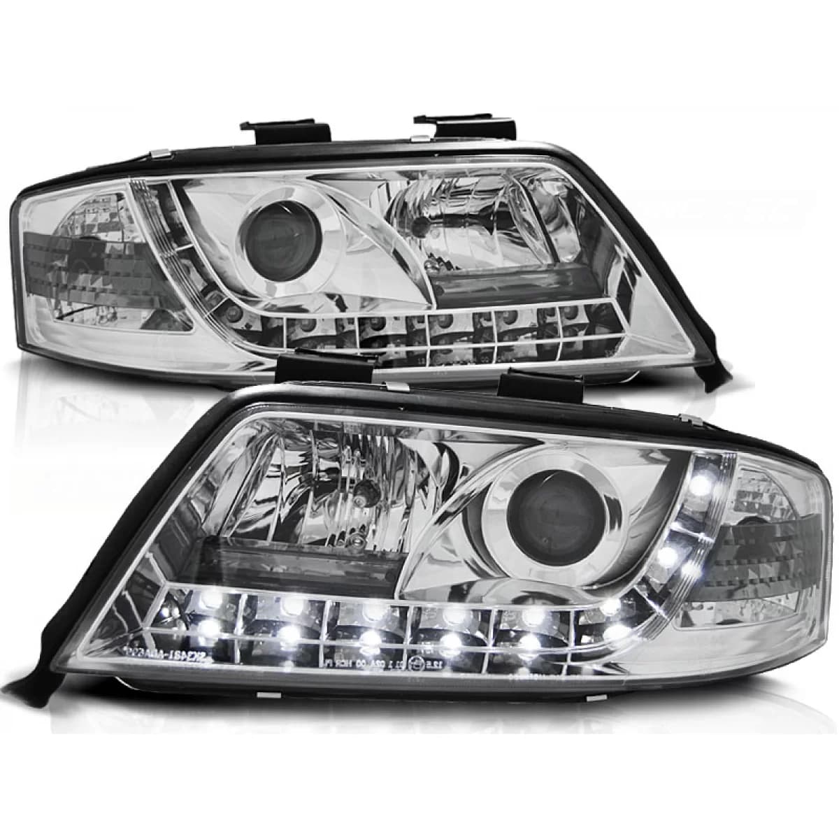 HEADLIGHTS DAYLIGHT CHROME fits AUDI A6 05.97-05.01