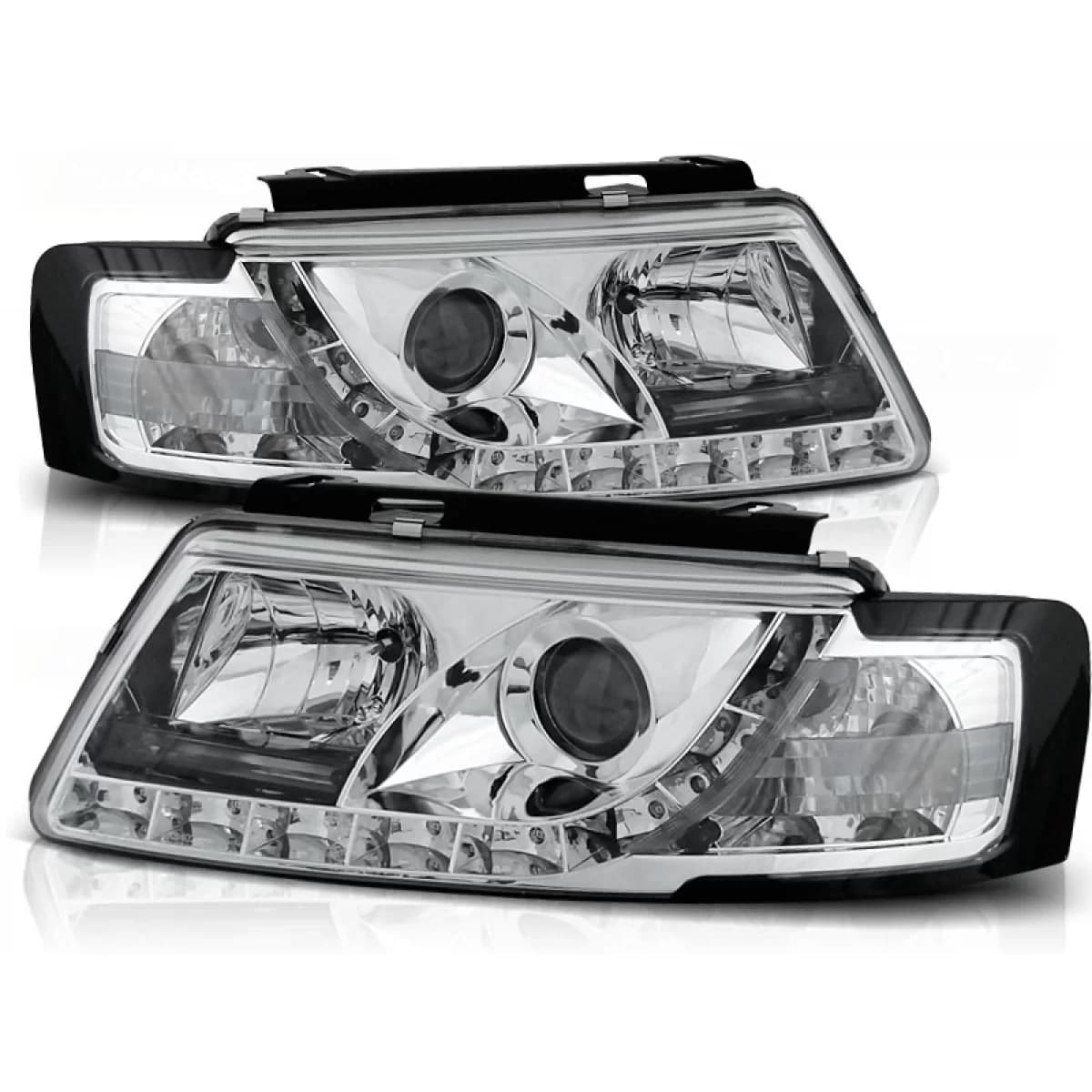 HEADLIGHTS DAYLIGHT CHROME fits VW PASSAT B5 3B 11.96-08.00
