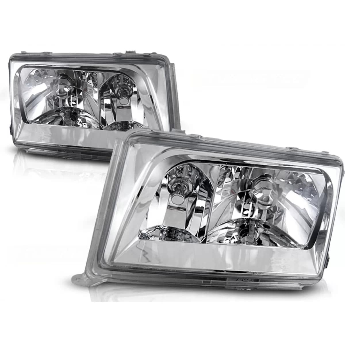 HEADLIGHTS CHROME fits MERCEDES W124 01.85-04.93