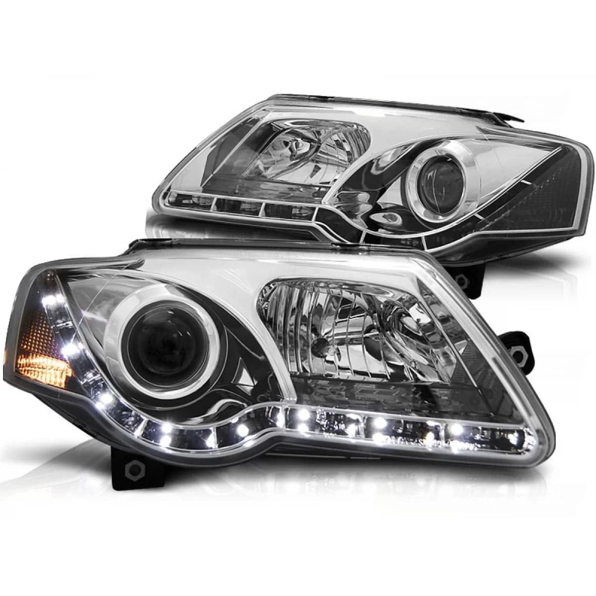 HEADLIGHTS DAYLIGHT CHROME fits VW PASSAT B6 3C 03.05-10