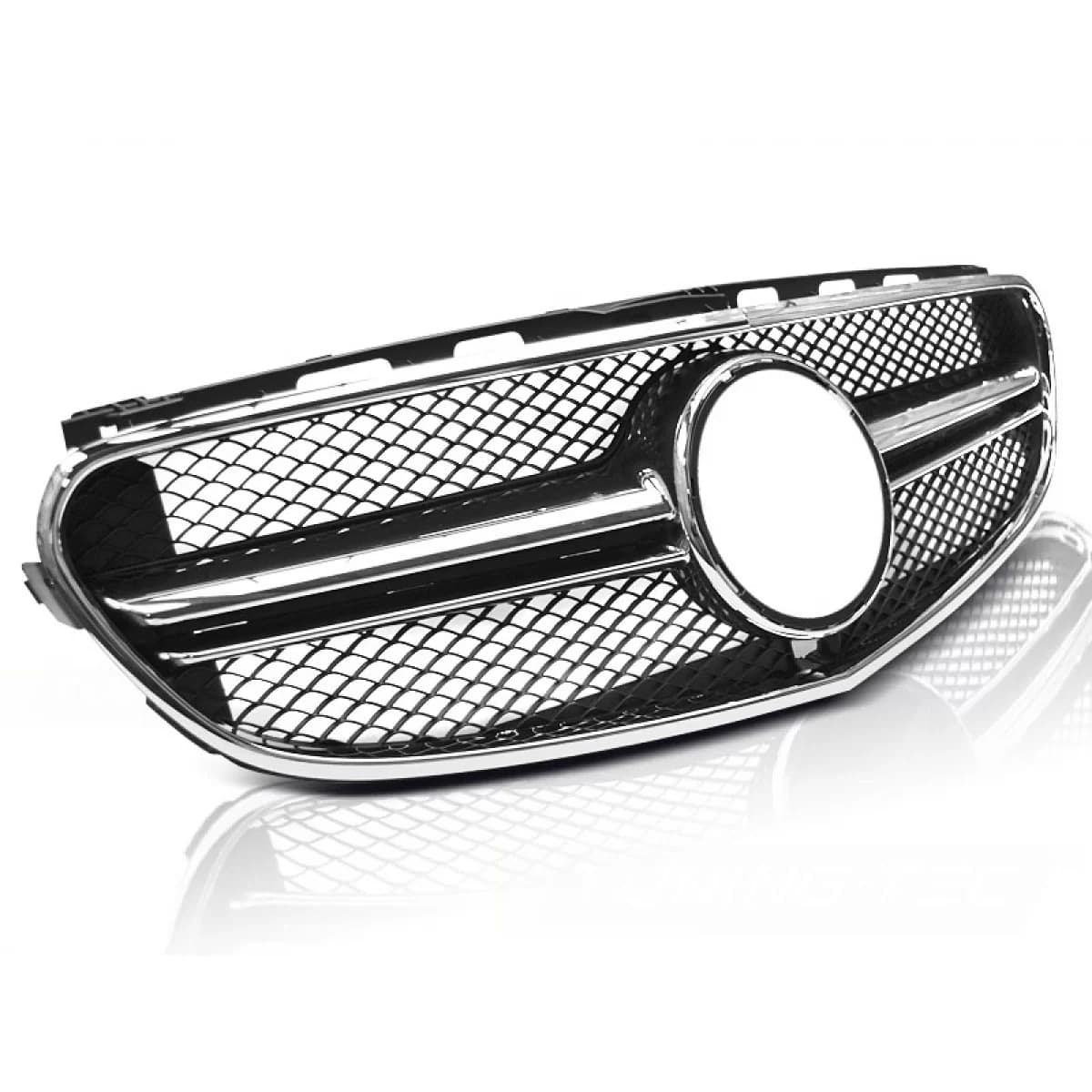 GRILLE SPORT BLACK CHROME fits MERCEDES W212 13-16