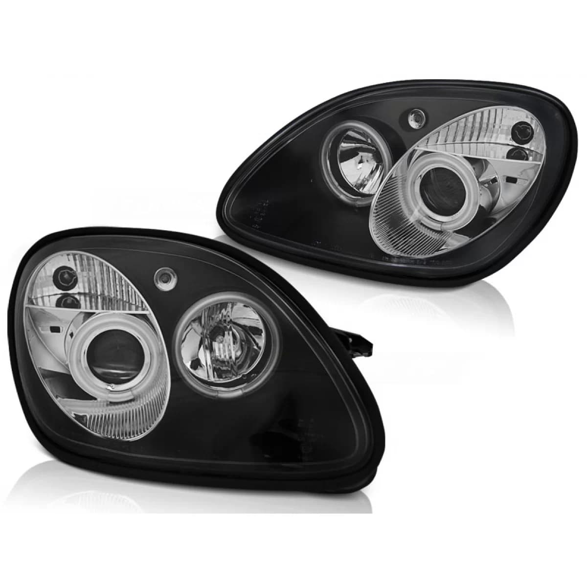 HEADLIGHTS ANGEL EYES CCFL BLACK fits MERCEDES R170 SLK 04.96-04