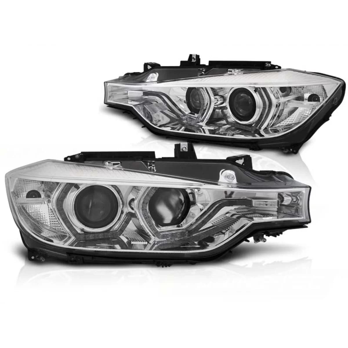 XENON HEADLIGHTS ANGEL EYES LED DRL CHROME fits BMW F30/F31 10.11 - 05.15
