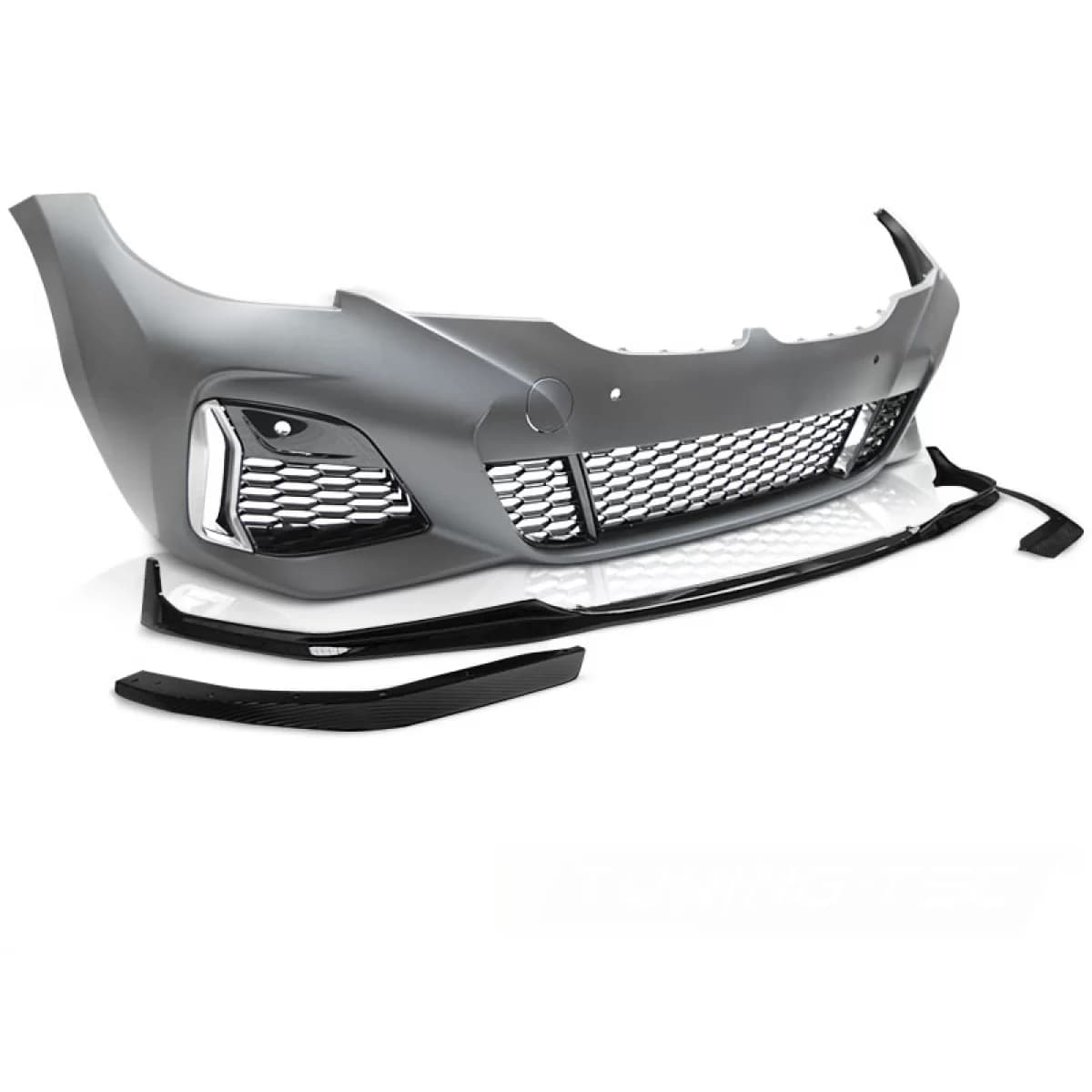 FRONT BUMPER 340 PERFORMANCE STYLE PDC GLOSSY BLACK fits BMW G20/G21 19-22