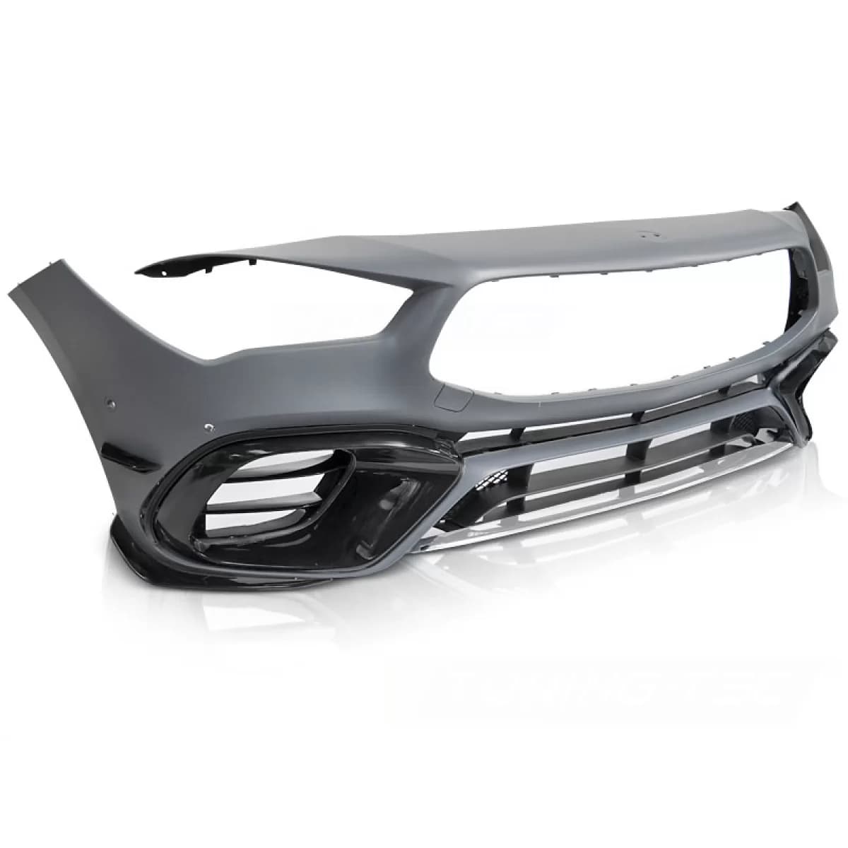 FRONT BUMPER SPORT CHROME STYLE PDC fits MERCEDES CLA W118 19-23