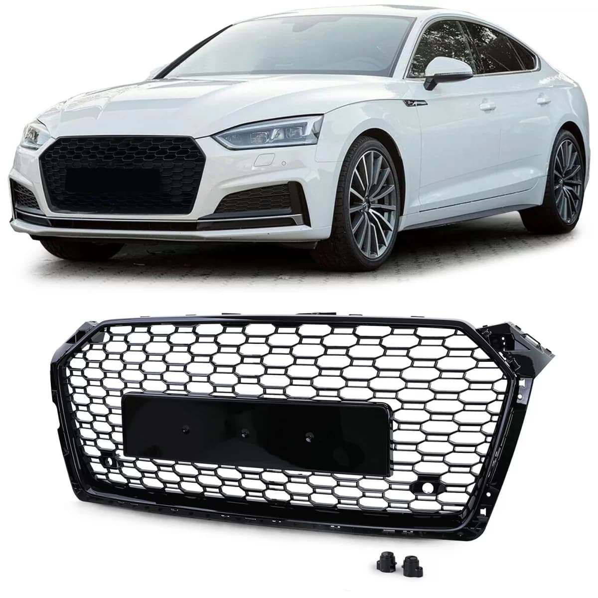 Sport radiator grille grill glossy black suitable for Audi A5 F5 from 16