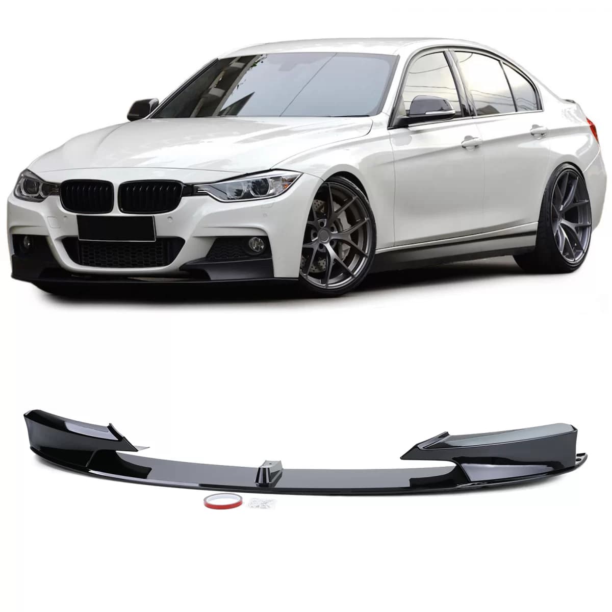 Front spoiler lip bumper performance look gloss suitable for BMW F30 F31