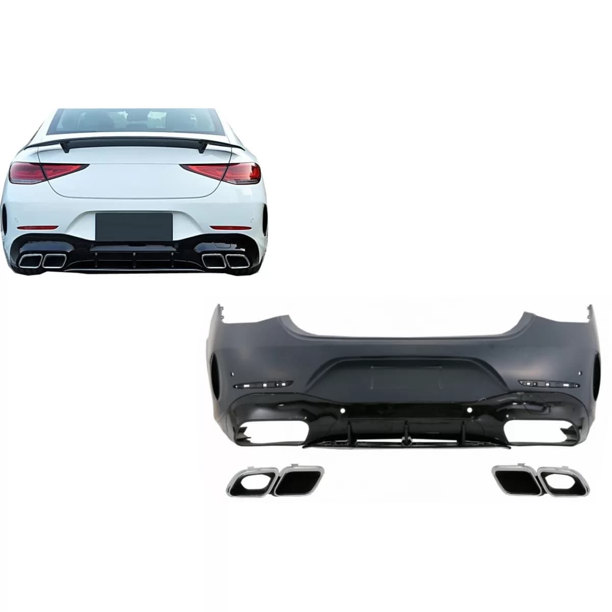 Rear Bumper suitable for Mercedes CLS-Class C257 Sedan (2018-Up)