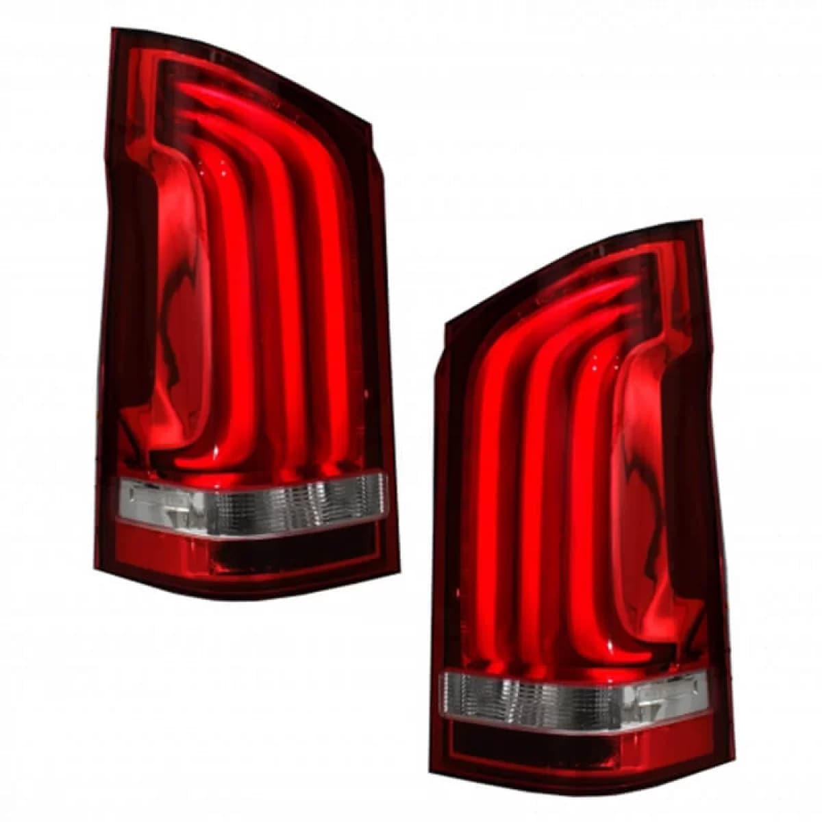 Taillights Set suitable for Mercedes-Benz Vito W447 14+ Full Led Bar & Led Signal Dynamic Red/Crystal Carner