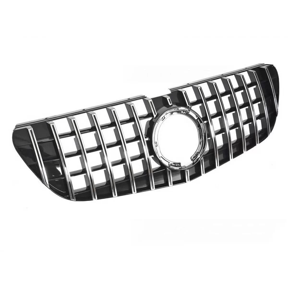 Front Grille suitable for Mercedes-Benz Vito W447 Facelift 19-23 GT A Design Panamericana Look Black/Chrome 1 Pc