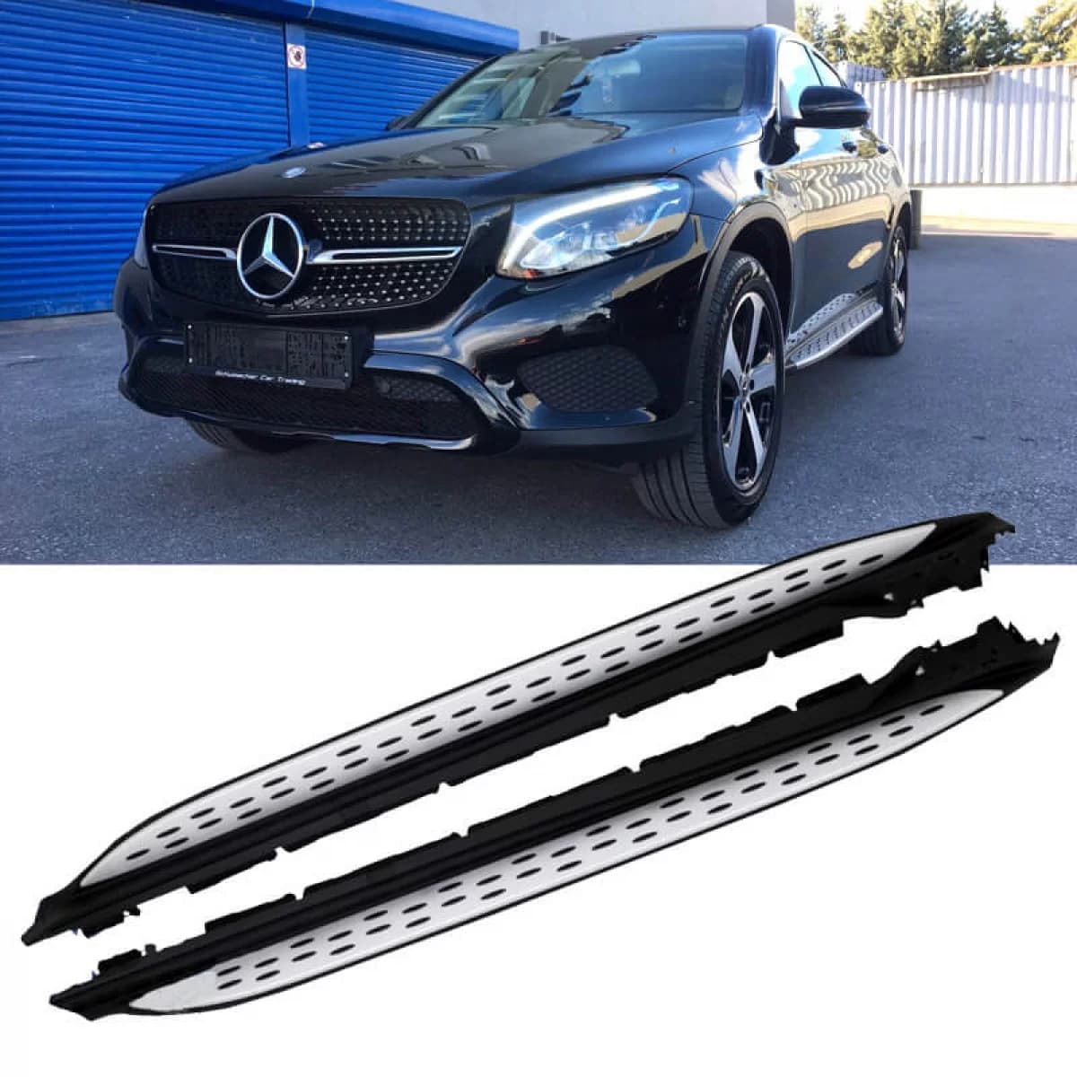 Side Steps Running Boards suitable for Mercedes-Benz GLC-Class (X253/C253) 15+ 2 pcs