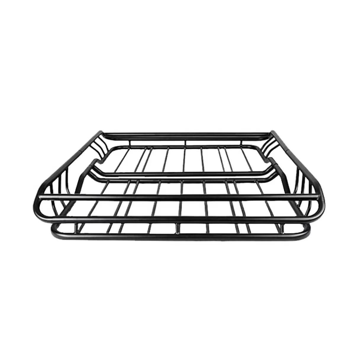 Car Roof Rack (Basket) Metal Universal Double Black 127x96cm 28825