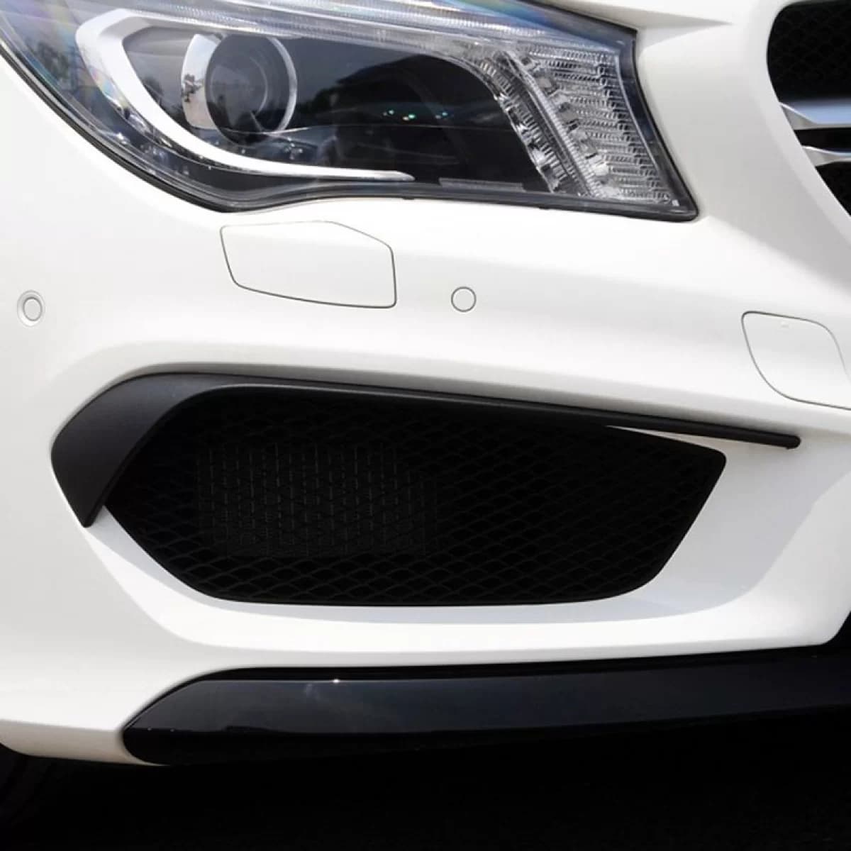 Front Bumper Side Flaps suitable for Mercedes-Benz CLA W117 13-17 With A Design Bumper Glossy Black 2 Pieces