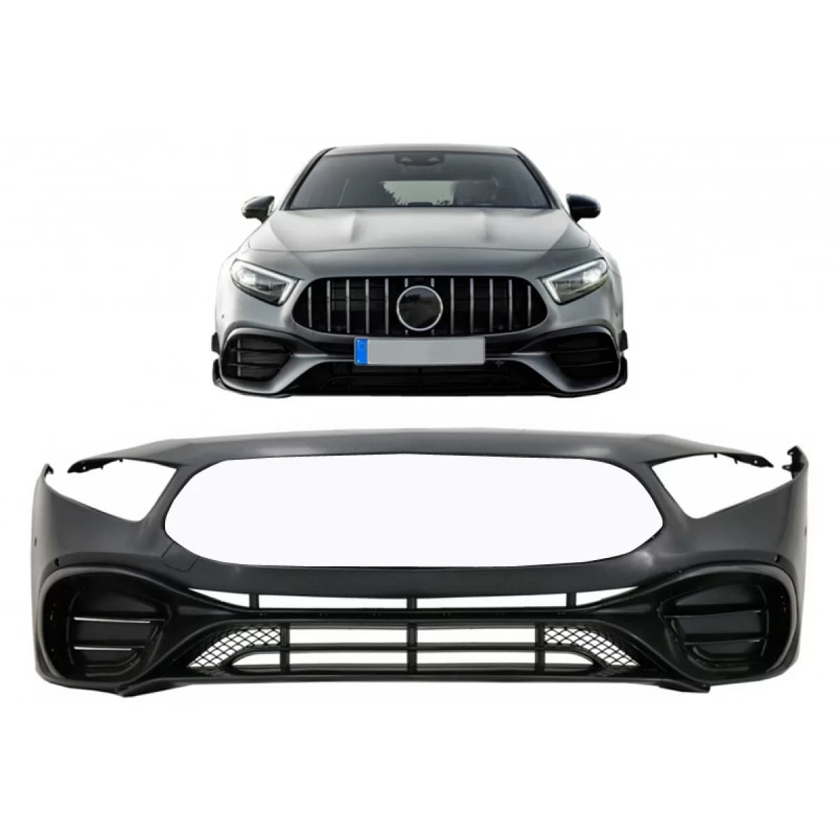 Front Bumper suitable for Mercedes-Benz A-Class W177 Hatchback / V177 Sedan 18+ A Design A45s Look