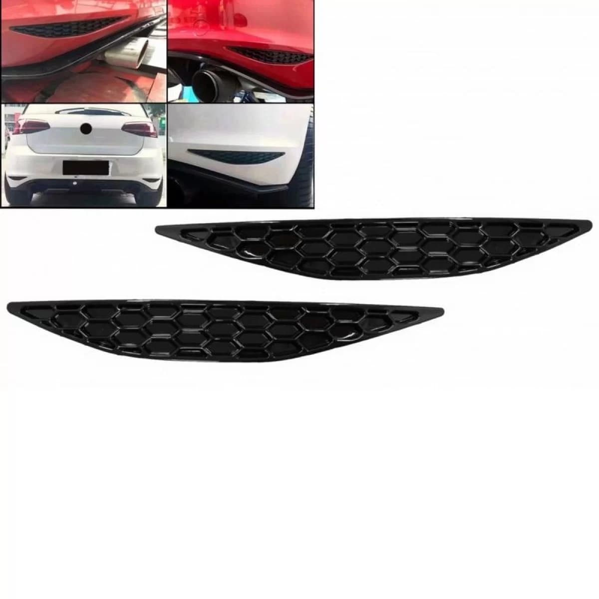 Rear bumper Reflectives Delete Kit suitable for VW Golf VII (7) 13-17 GTI Honeycomb 2 pcs