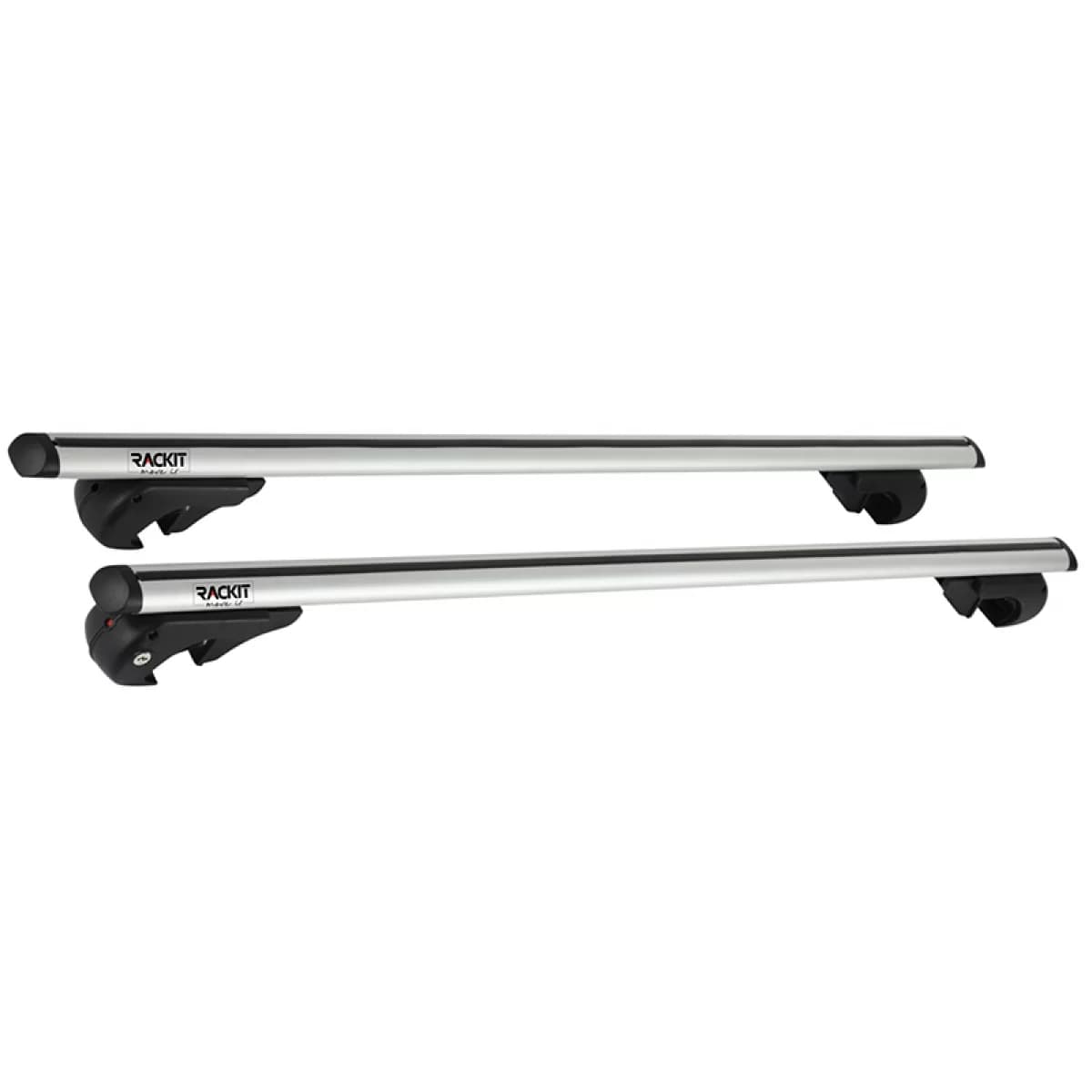 Roof Bars Aluminum Rackit RK004 120cm Universal Railing System Set With Fixing Kit Silver 2 Pieces