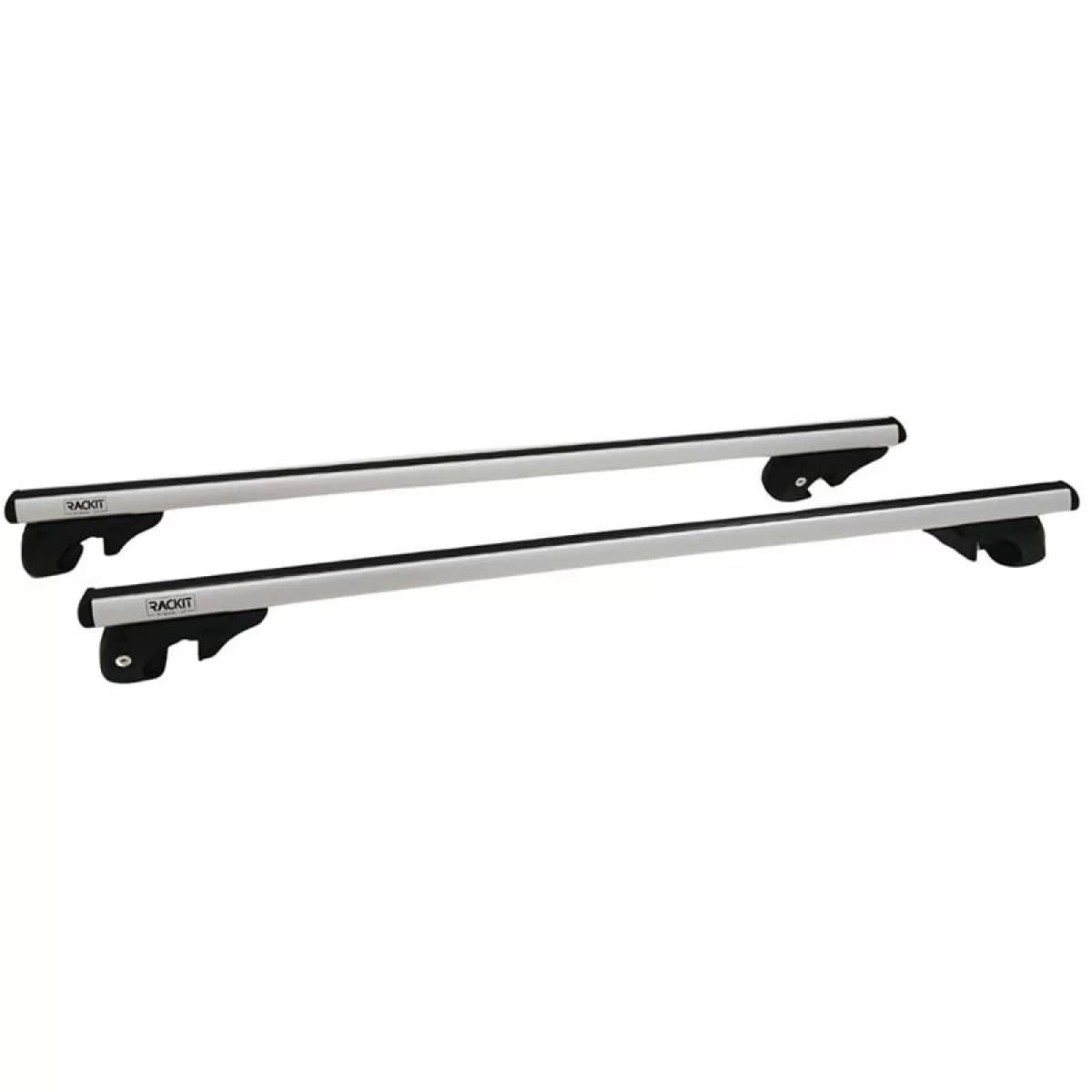 Roof Bars Aluminum Rackit RK004-1 120cm Universal Railing System Set With Fixing Kit Silver 2 Pieces