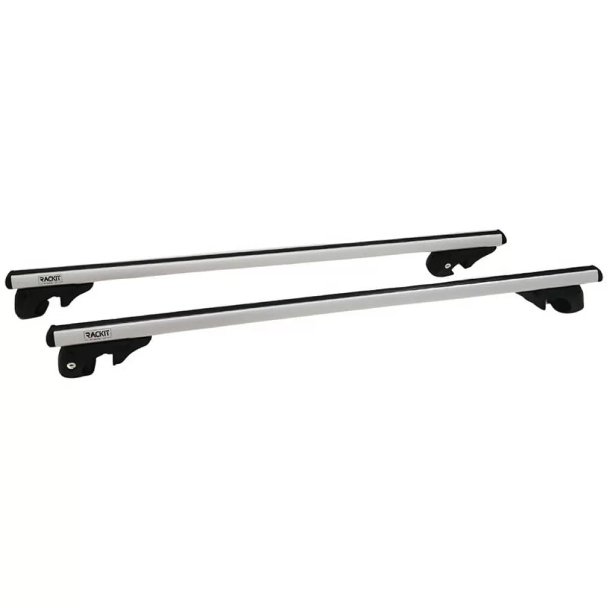 Roof Bars Aluminum Rackit RK004-1 135cm Universal Railing System Set With Fixing Kit Silver 2 Pieces