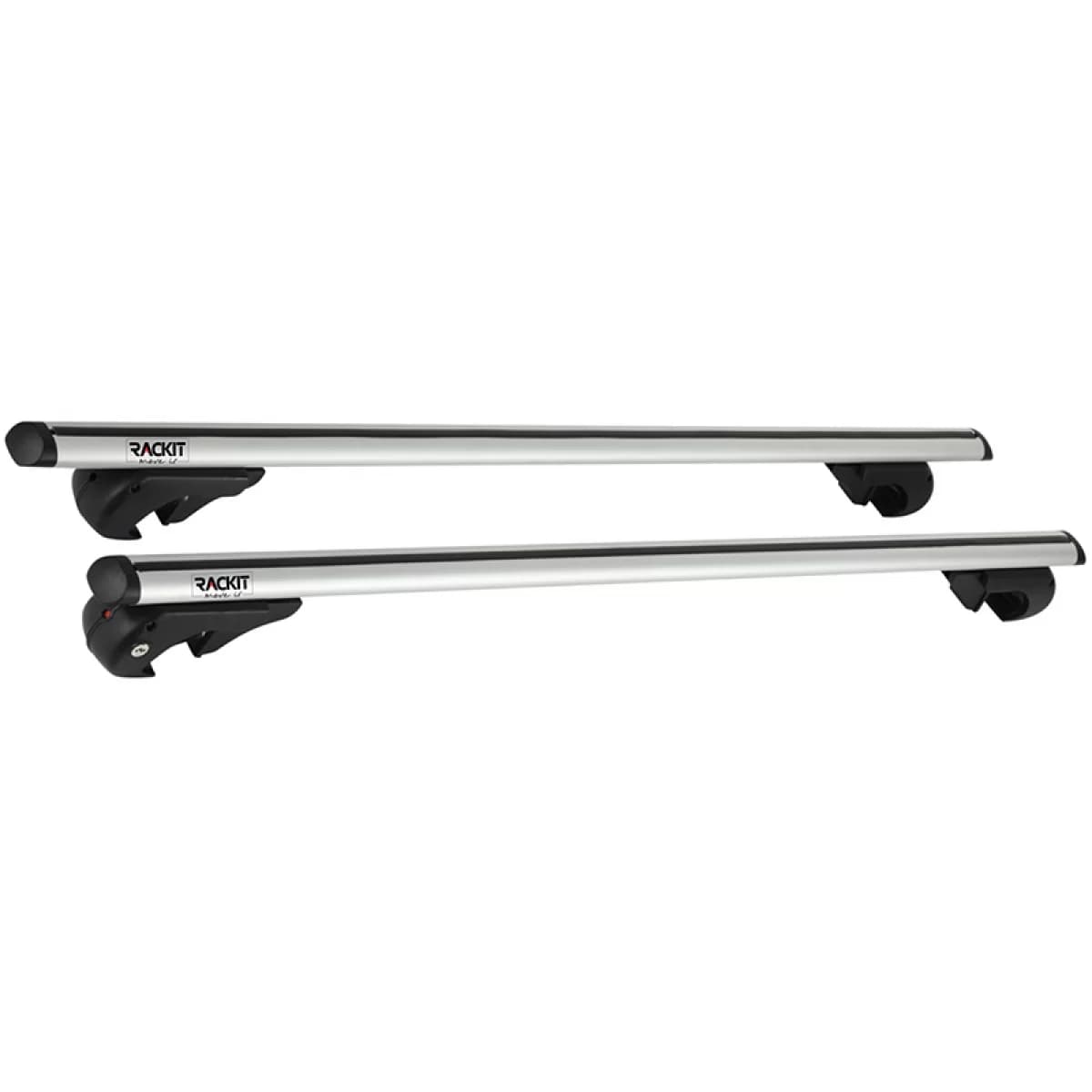 Roof Bars Aluminum Rackit RK004 135cm Universal Railing System Set With Fixing Kit Silver 2 Pieces