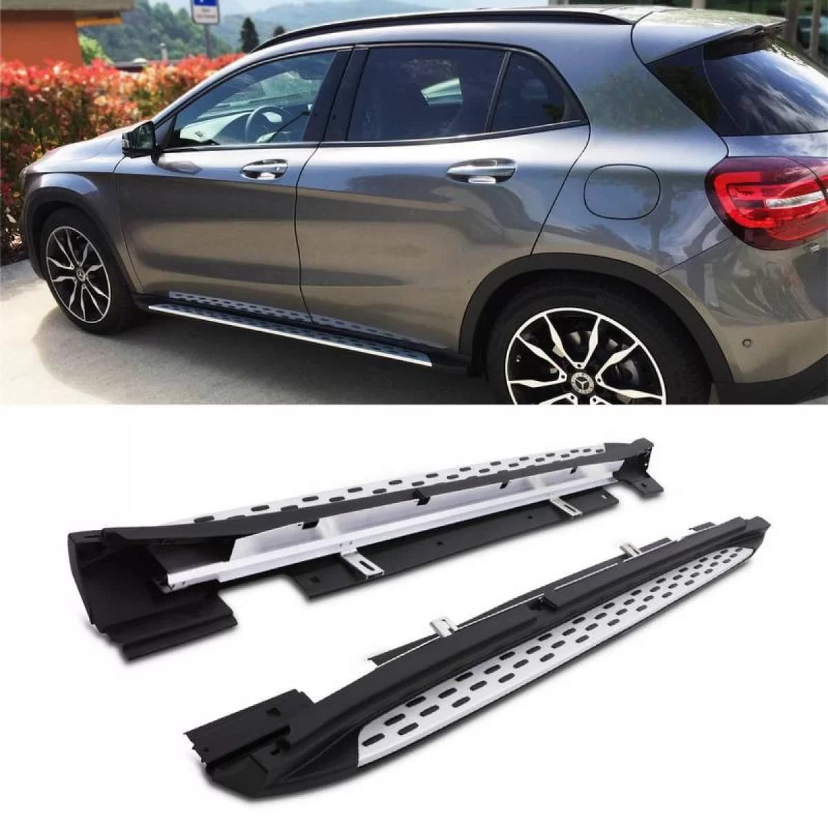 Side Steps Running Boards suitable for Mercedes-Benz GLA-Class (X156) 14-19 2 pcs
