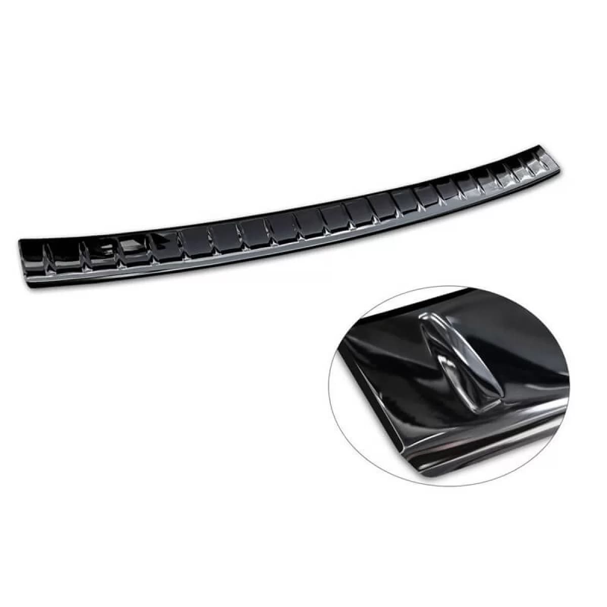 Rear Bumper Protector suitable for Mercedes-Benz GLC X254 22+ Black Mirror Stainless Steel