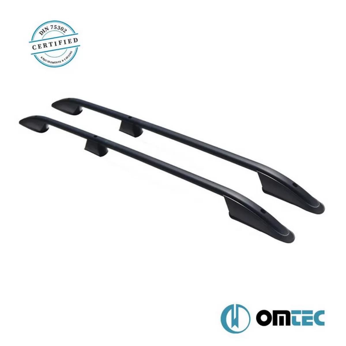 Roof Bars Railing suitable for Mercedes-Benz Citan 2013-2021 MVN W415 / Renault Kangoo 2008-2021 MVN FC Black 2 Pieces