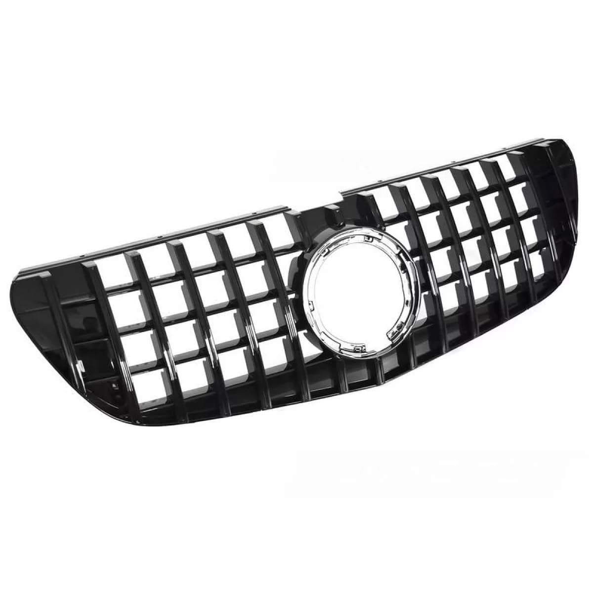Front Grille suitable for Mercedes-Benz Vito W447 Facelift 19-23 GT A Design Panamericana Look Gloss Black 1 Pc