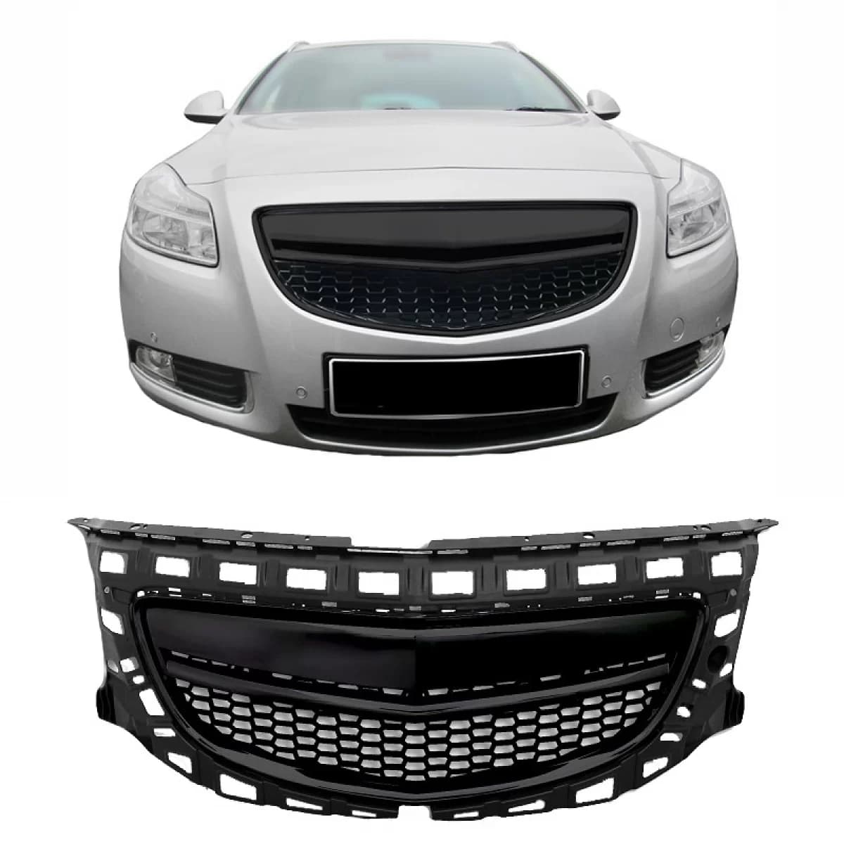 Front Grille suitable for Opel Insignia 08-13 Badgeless Black 1 Pc