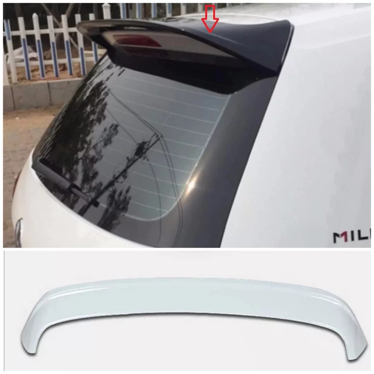 Rear Window Spoiler suitable for Volkswagen Golf 7 - Ready for Paint