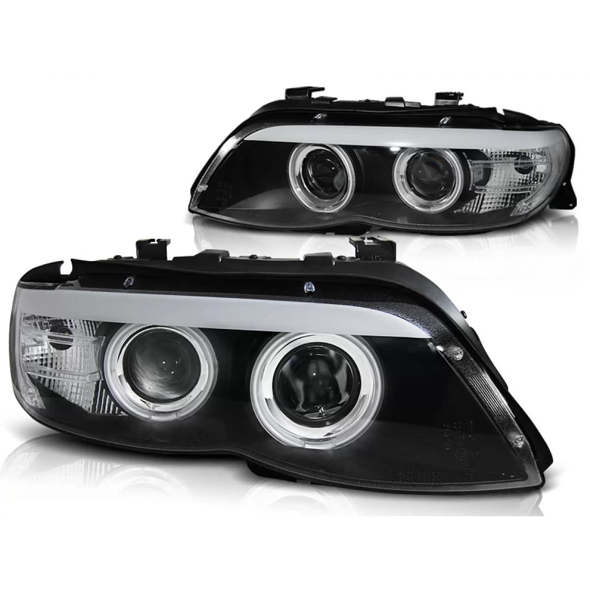 XENON HEADLIGHTS ANGEL EYES CCFL BLACK fits BMW X5 E53 11.03-06
