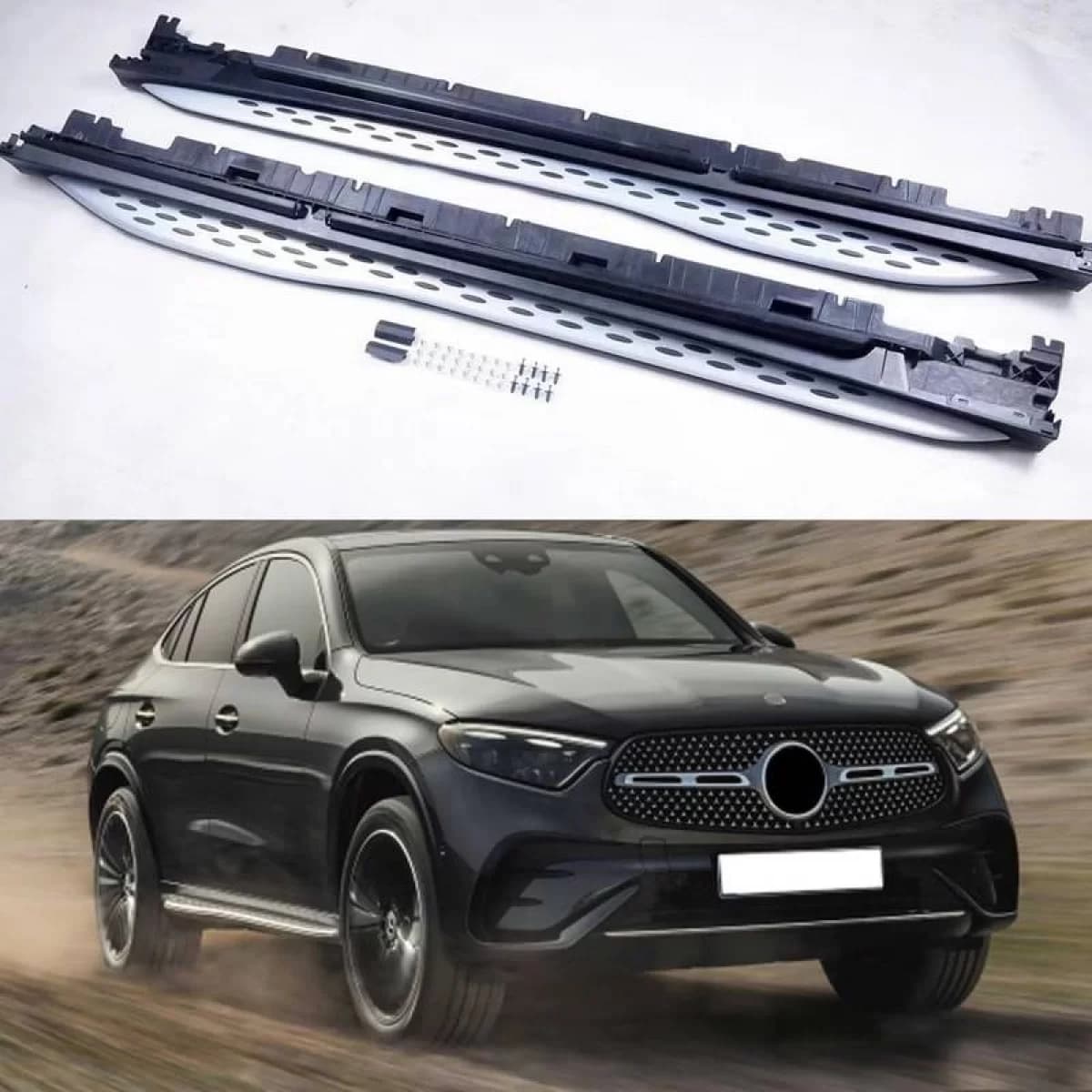 Side Steps Running Boards suitable for Mercedes-Benz GLC-Class (X254/C254) 22+ 2 pcs