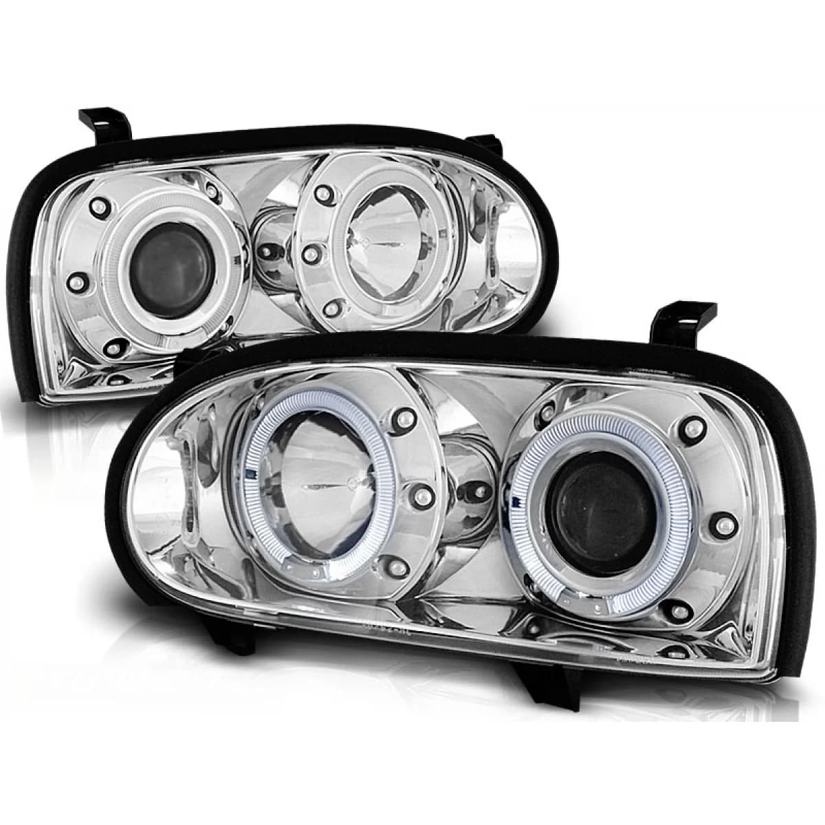 HEADLIGHTS ANGEL EYES CHROME fits VW GOLF 3 09.91-08.97